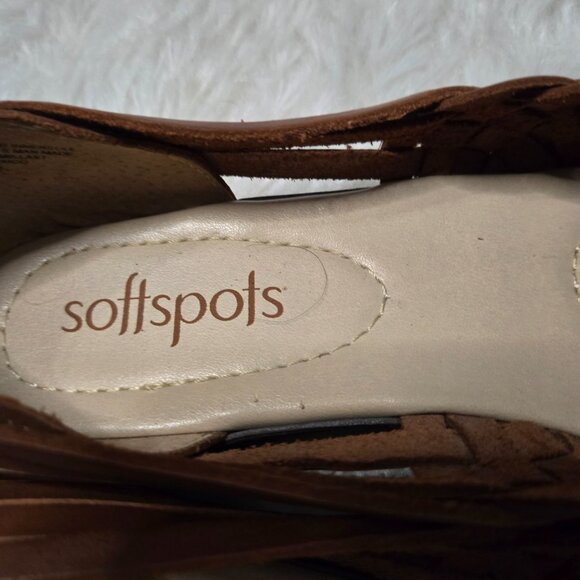 NWOT Softspots Women's Leather Sandals, Huarache, Trinidad, Rust, 10 - Picture 5 of 8